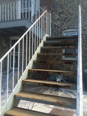 Metal Staircase Painted Exterior NJ