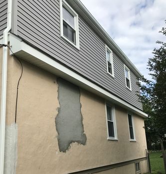 Before and After  of Exterior House Repaint in Glenolden, PA (1)
