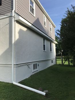 Before and After  of Exterior House Repaint in Glenolden, PA (2)
