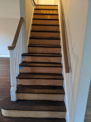 Before & After Stair Painting in Secane, PA (1)